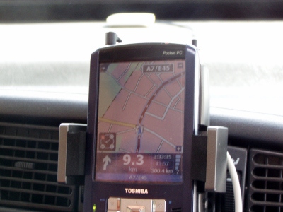 TomTom3 Navigator mit Toshiba e800 und Bluetooth GPS